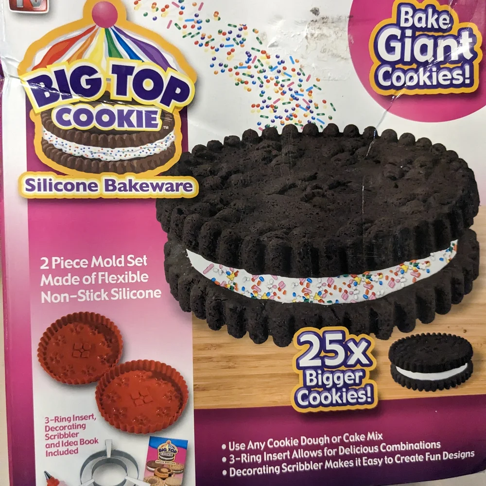 Kids Cooking Fun:Pampered Chef Emoji Cookie Cutters & Big Top Giant Cookies